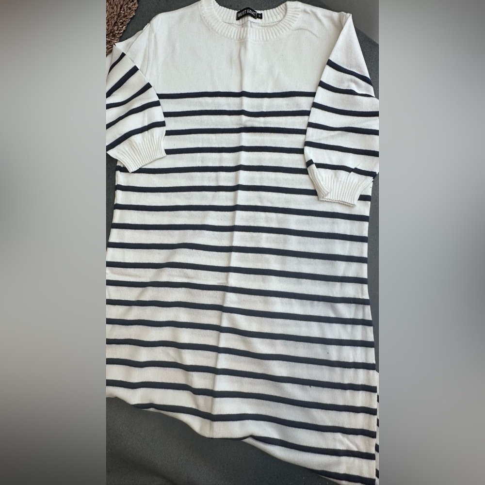 Cotton striped dress for every day